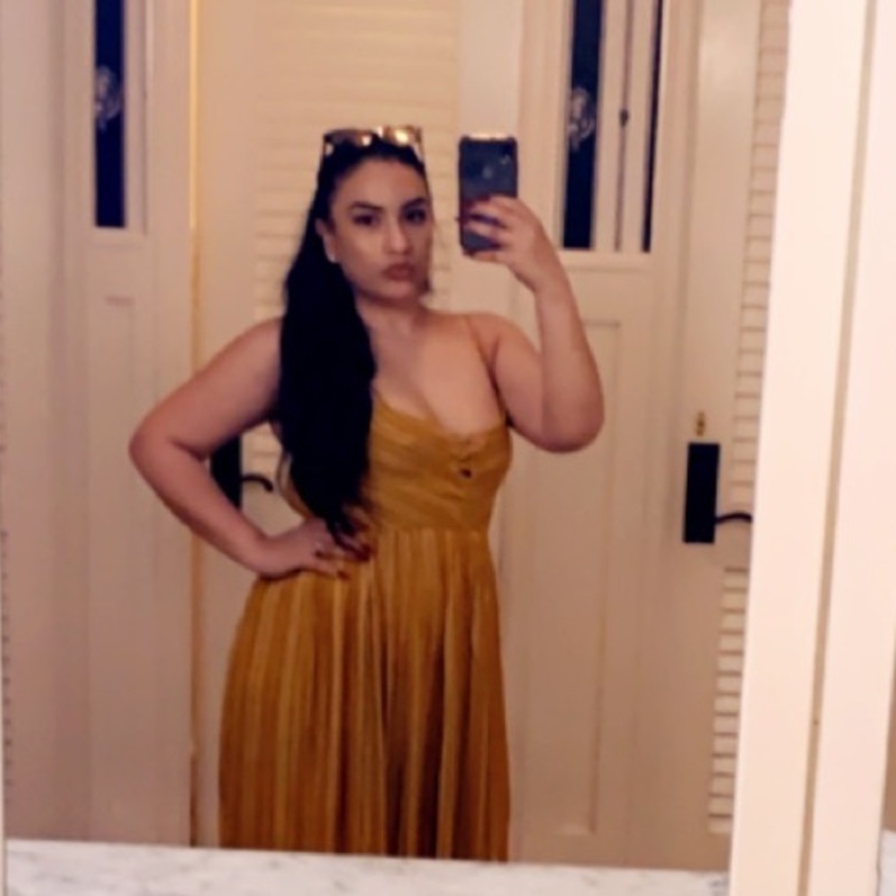 Beautiful yellow maxi dress